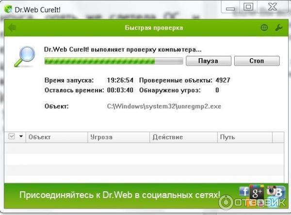 Антивирусный сканер Dr Web CureIt! фото