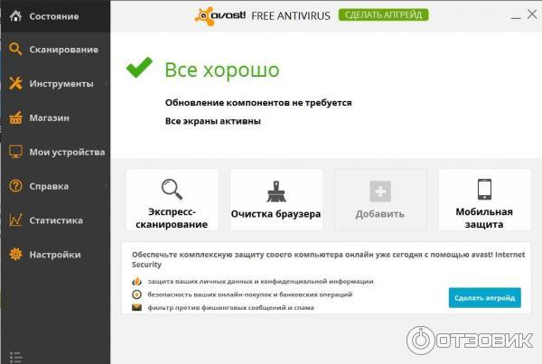 Антивирус Avast Internet Security фото