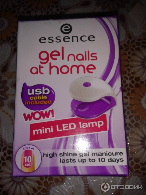 Лампа для гелевых покрытий essence gel nails at home mini led lamp фото