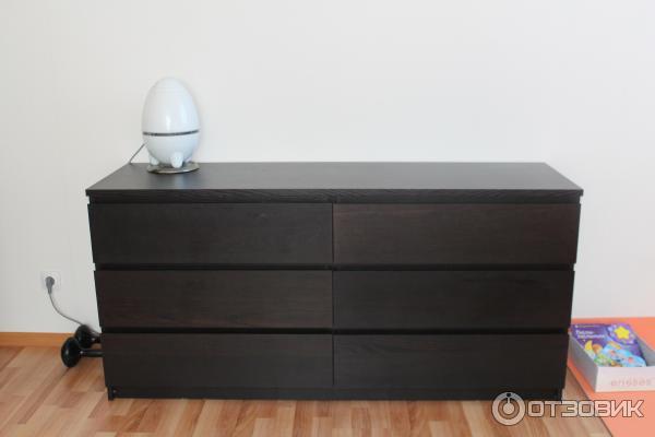 Комод malm ikea коричневый