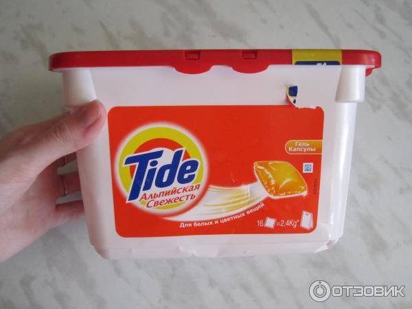 Средство для стирки белья Tide гель-капсулы фото