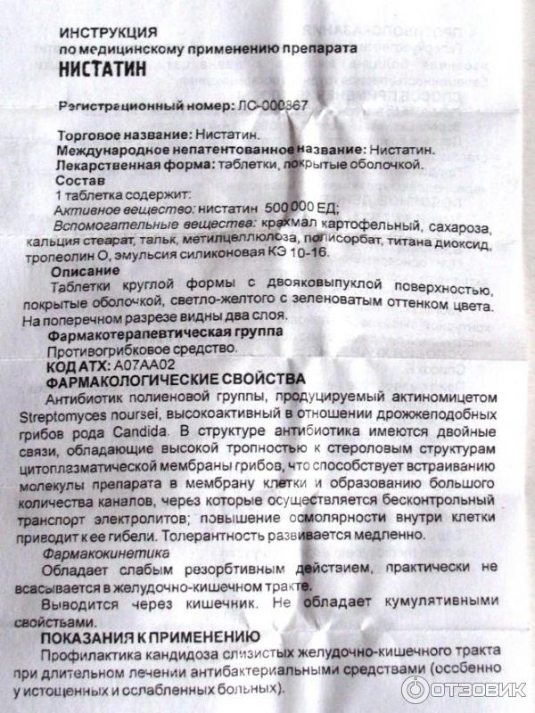 Нистатин Таблетки Купить Омск