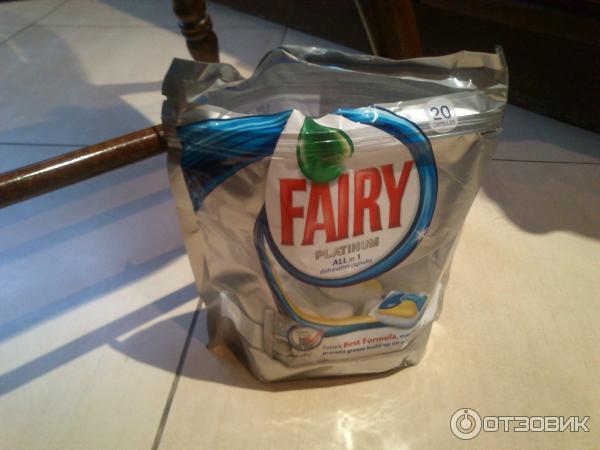 Таблетки для посудомоечной машины Fairy Platinum фото