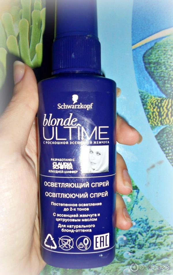 Осветляющий спрей для волос с эссенцией жемчуга Schwarzkopf Blonde Ultime фото