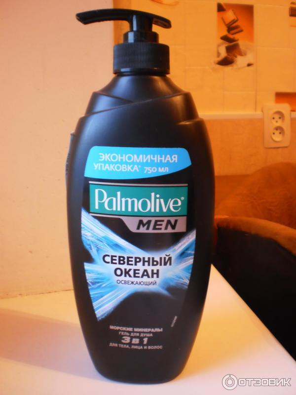 Гель для душа Palmolive Men 3 в 1 Северный океан освежающий экономичная упаковка 750 мл фото