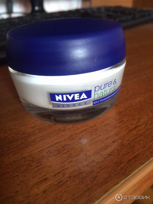 Восстанавливающий ночной крем для лица Nivea Visage Pure & Natural фото