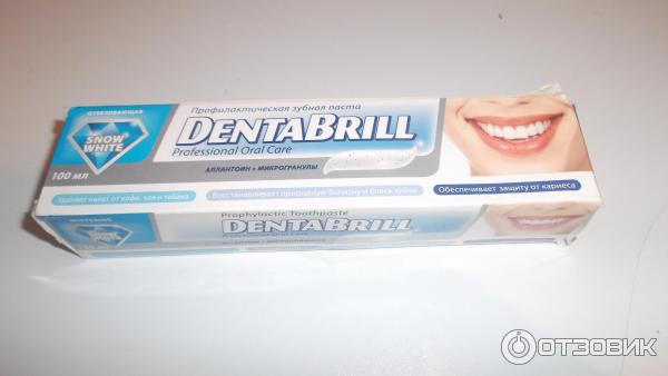 Профилактическая зубная паста DentaBrill отбеливающая фото