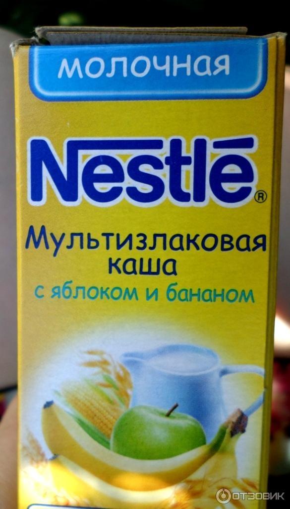 Каша Nestle Мультизлаковая с яблоком и бананом фото