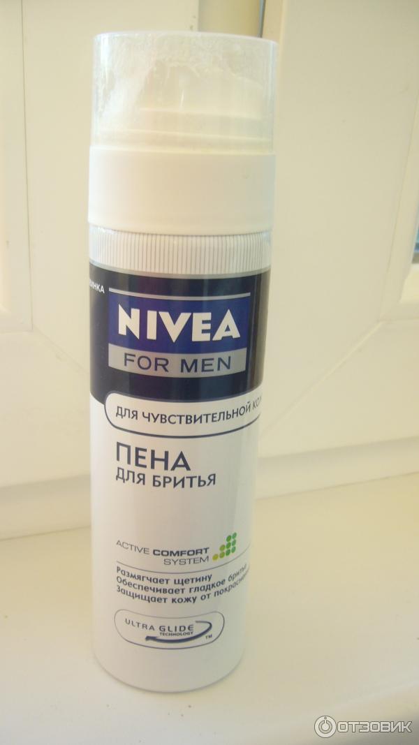 Пена для бритья Nivea for Men для чувствительной кожи фото