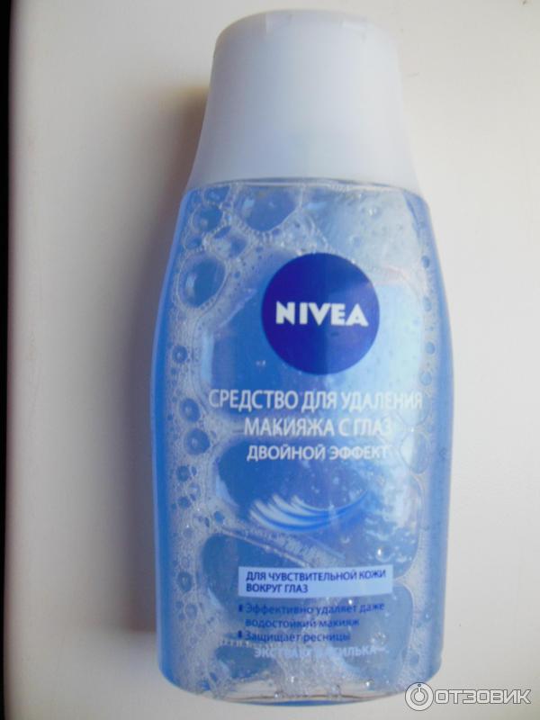 Средство для снятия макияжа с глаз Nivea двойной эффект для чувствительной кожи вокруг глаз фото