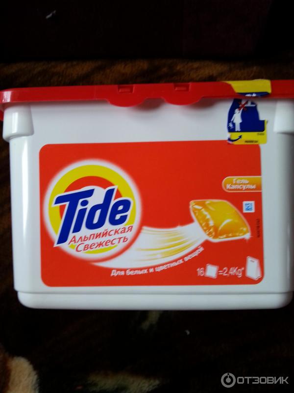 Средство для стирки белья Tide гель-капсулы фото