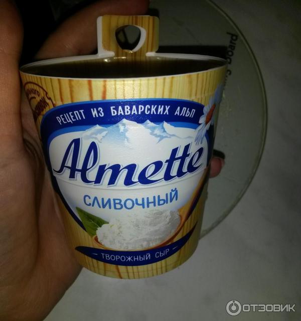 Сыр Альметте Творожный Сливочный Фото