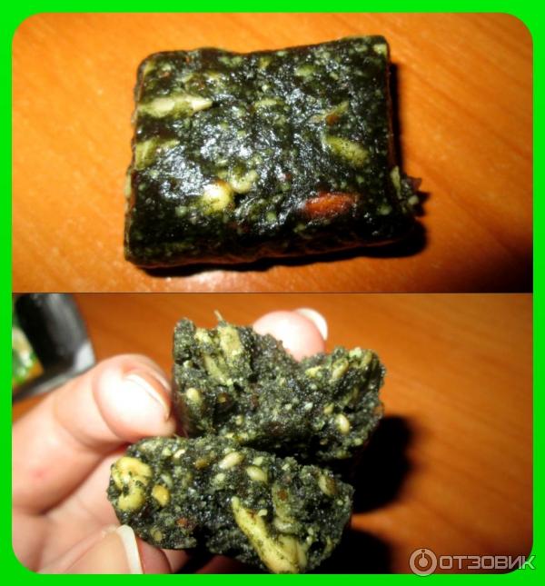 Органический шоколадный батончик Raw Revolution Raw Rev 100 Food Bar спирулином фото