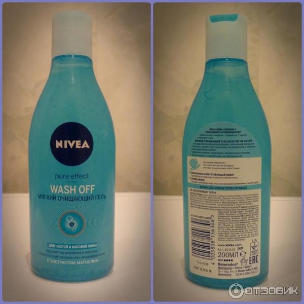 Очищающий гель Nivea Pure Effect Wash Off фото