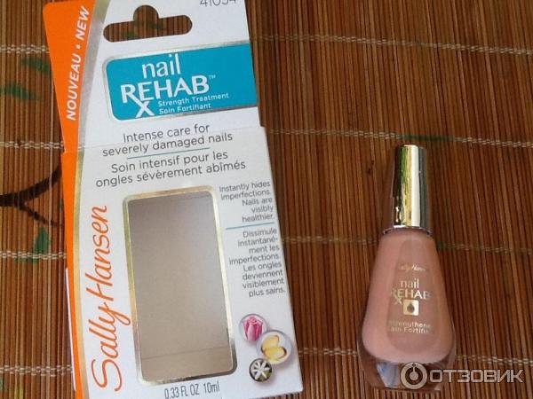 Средство для восстановления очень поврежденных ногтей Sally Hansen Nail Rehab Strengthener фото