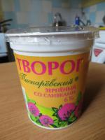 Творог зерненый "Пискаревский" со сливками фото