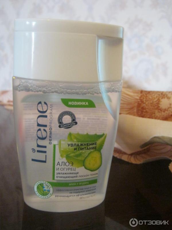 Увлажняющий очищающий тоник для лица Lirene Moisture and Moisturizing 2 в 1 Cleanser Алое и огурец фото