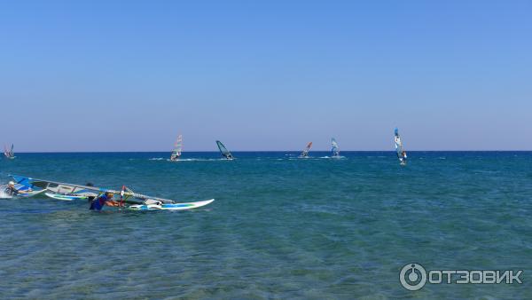 район Прасониси, где сливаются два моря Средиземное и Эгейское