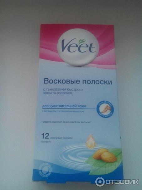 Восковые полоски Veet для чувствительной кожи фото