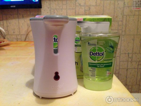 Диспенсер Dettol для антибактериального жидкого мыла с сенсорной системой No Touch фото