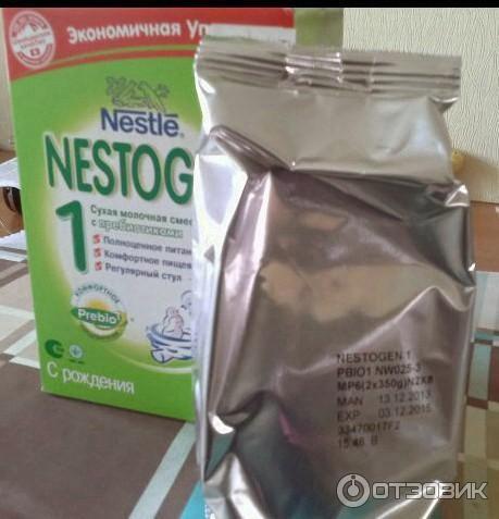 Детская молочная смесь Nestle Nestogen 1 Prebio с пребиотиками 0-6мес фото