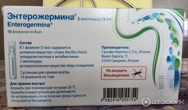 Энтерожермина детям до еды или после