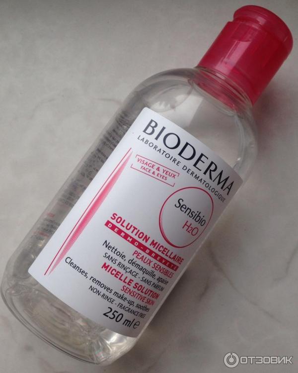 Мицелловый раствор для чувствительной кожи Bioderma Sensibio H2O фото