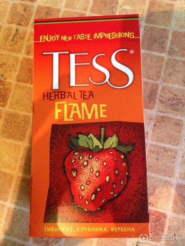 Чай Tess Flame Клубника фото