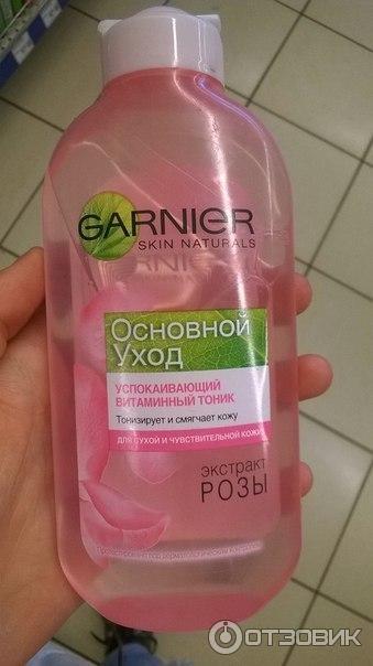 Тоник для лица Garnier успокаивающий витаминный фото