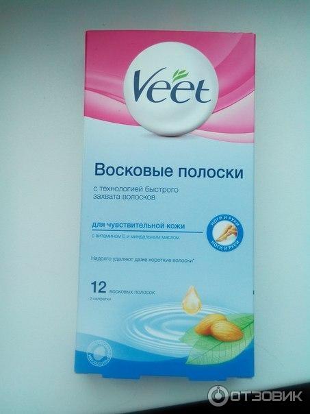 Восковые полоски Veet для чувствительной кожи фото