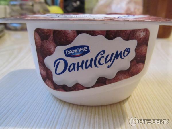 Десерт Danone Даниссимо с хрустящими шариками фото