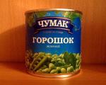Зеленый горошек Чумак консервированный фото