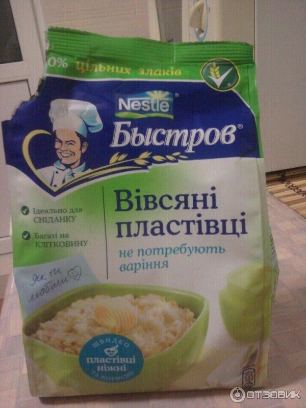 Овсяные хлопья Nestle Быстров фото