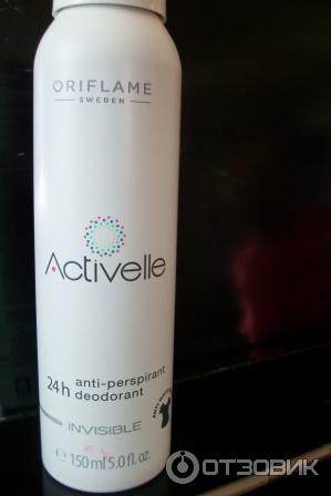 Спрей дезодорант-антиперспирант без белых следов Oriflame Activelle фото