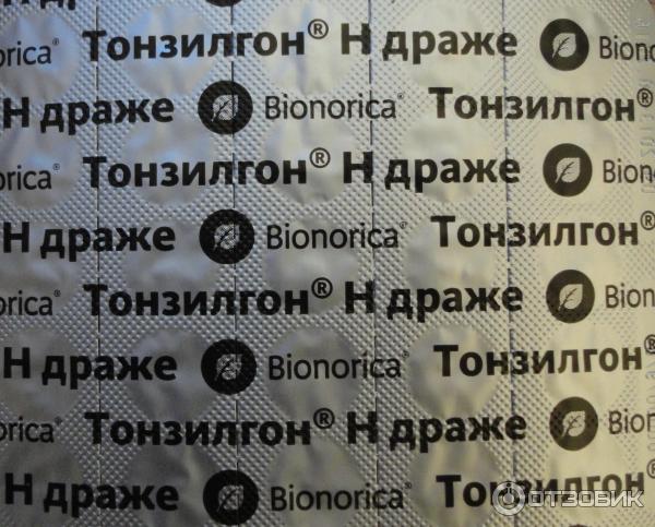 Драже для приема внутрь Bionorika Тонзилгон Н фото