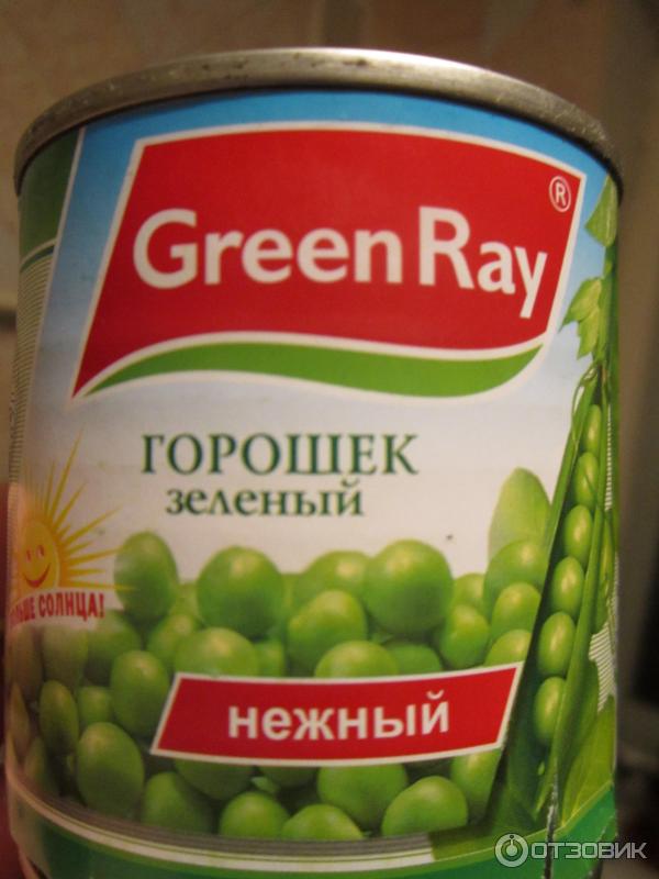 Консервированный горошек Green Ray фото