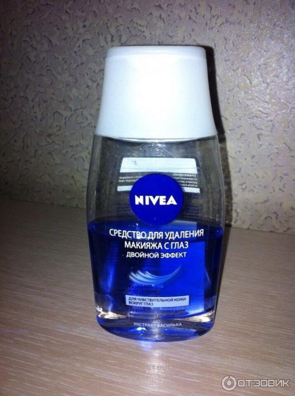 Средство для снятия макияжа с глаз Nivea двойной эффект для чувствительной кожи вокруг глаз фото