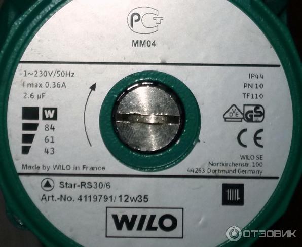 Маркировка насосов wilo обозначение таблица
