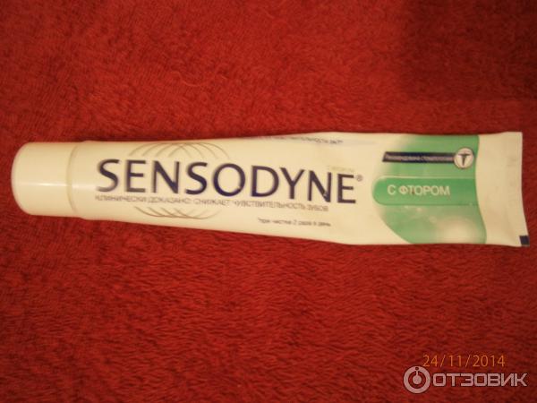 Зубная паста для чувствительных зубов Sensodyne c фтором фото