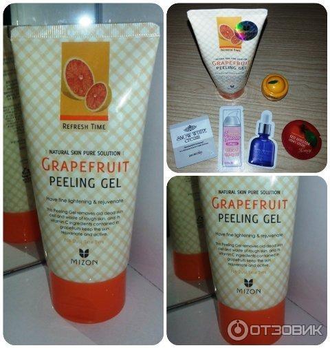 Пилинг-скатка для лица Mizon Refresh Time Grapefruit Peeling Gel фото