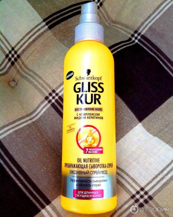 Сыворотка-спрей для волос Schwarzkopf Gliss Kur Oil Nutritive фото