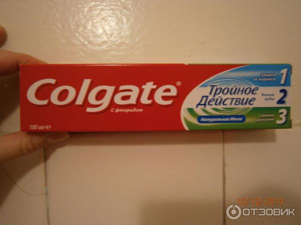 Зубная паста Colgate Тройное действие Натуральная мята фото