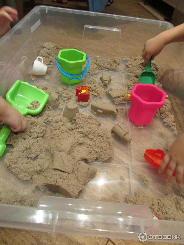 Как сделать кинетический песок для детей в домашних условиях