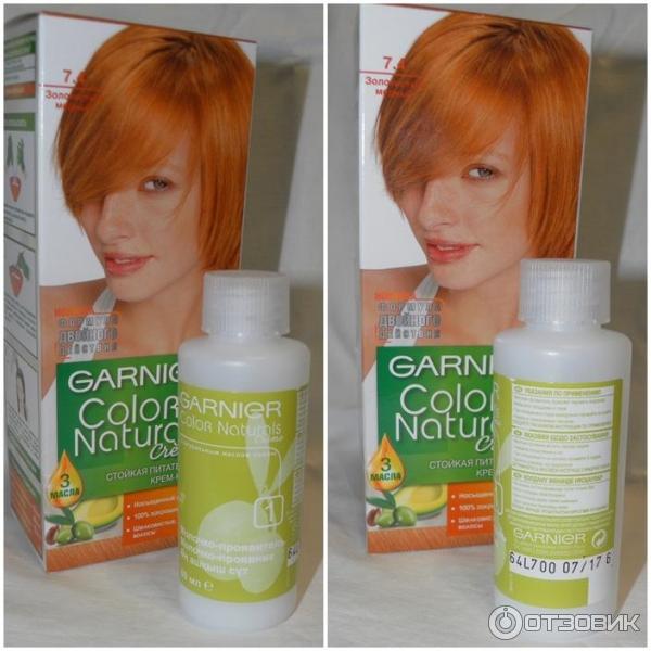 Крем-краска для волос Garnier Color Naturals 7.4 Золотистый медный фото