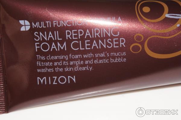 Пенка для умывания с фильтратом улиточной слизи Mizon Snail Repairing Foam Cleanser фото